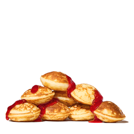 Mini Pancakes with Raspberry sauce